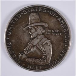 1920 PILGRIM COMMEN HALF DOLLAR XF