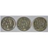 Image 1 : SET OF 1938 (P, D, S) ARKANSAS COMMEN HALF DOLLARS AU/BU