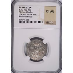 (AD 780-793) TABARISTAN (AR HEMIDRACHM) NGC CH AU