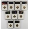 Image 2 : LOT OF ( 9 ) 1944-S JEFFERSON NICKELS, NGC MS-66