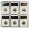 Image 2 : LOT OF ( 6 ) 1945-S JEFFERSON NICKELS NGC MS-66