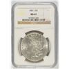 Image 1 : 1881 MORGAN SILVER DOLLAR, NGC MS-63  BLAZING WHITE!