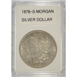 1878-S MORGAN SILVER DOLLAR AU
