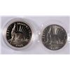 Image 4 : COMMEM HALF DOLLAR LOT; 2- GEORGE WASHINGTON SILVER & 2- 1986 LIBERTY