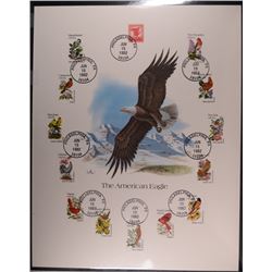 DON BLAKE: THE AMERICAN EAGLE FIRST DAY COLLECTORS STAMPS/ENVELOPE