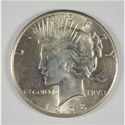 1928 PEACE SILVER DOLLAR MS 60+ NICE