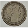 Image 1 : 1915-D BARBER HALF DOLLAR VF-30