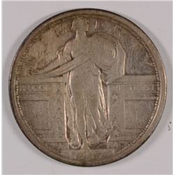 1917 TYPE 1 STANDING LIBERTY QUARTER VF/ XF