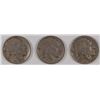 Image 1 : 1913-P, D & S TYPE 1 BUFFALO NICKELS, VG
