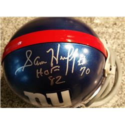 Sam Huff Signed Giants Mini Helmet