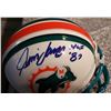 Image 1 : Jim Langer Signed Dolphins Mini Helmet