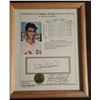 Image 1 : Bobby Doerr "Hall Of Fame Member" Authentic Autograph With States in a Frame