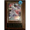 Image 1 : Dave Winfield 3000 Hit Club Baseball Card in Plaque