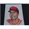 Image 1 : Johnny Bench 8"x10" Print by Ron Lewis, 1989, Only 5000 made, each piece is #'d