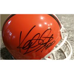 Kellen Winslow & Kamerion Wimbley Signed Browns Mini Helmets & Cases