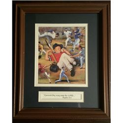 Picture of boy sleeping with Baseball bat