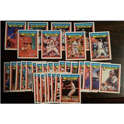 Entire Set of 1988 Kmart Topps Baseball Cards 1-33