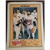 Image 1 : Big Power Poster (20"X15") of The "Bullpen"  With Several Players of the Twins With Signature