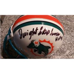 Dwight Stephenson Signed Dolphins Mini Helmet