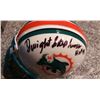 Image 1 : Dwight Stephenson Signed Dolphins Mini Helmet