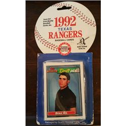 1992 Texas Rangers Team Set Baseball Cards