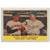 Image 1 : 1958 Topps Rival Fence Busters Card #436-Willie Mays & Duke Snider!