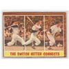 Image 1 : 1962 Topps The Switch Hitter Connects Mickey Mantle Card #318