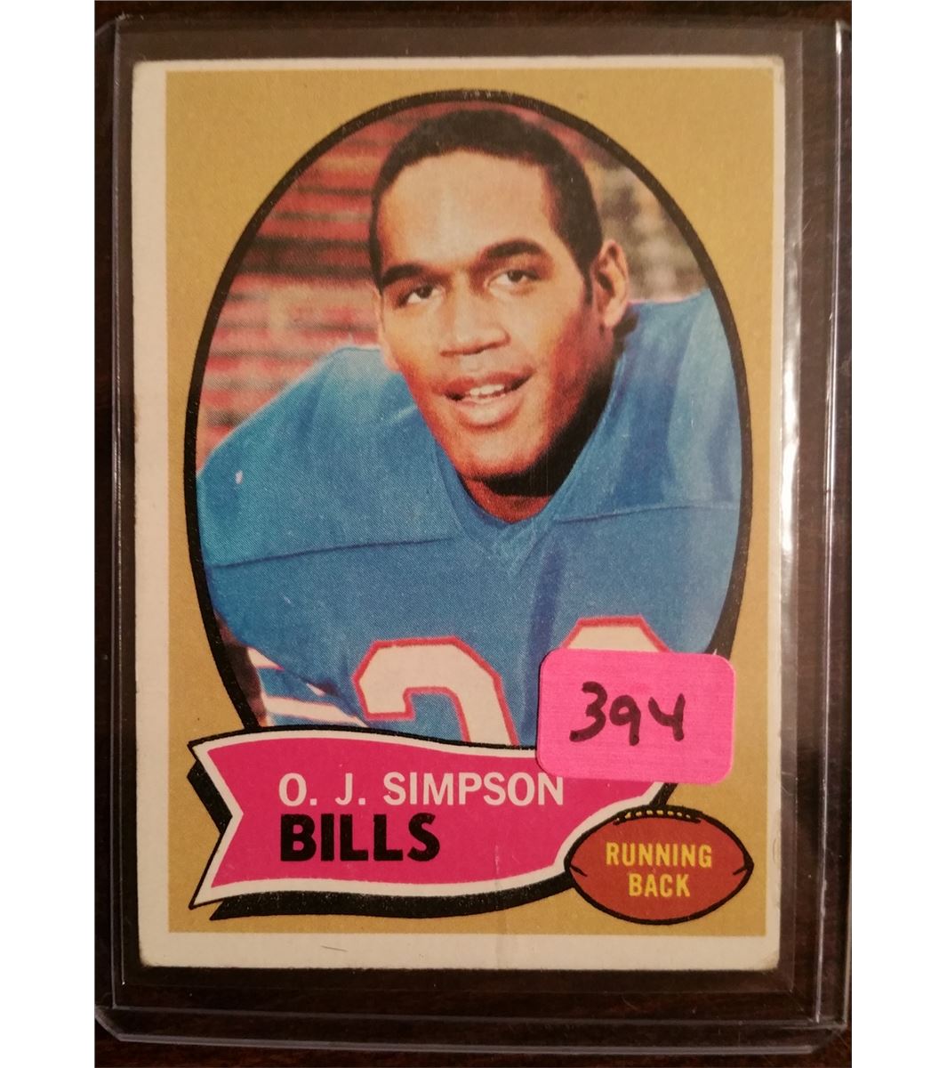 1970 Topps Football O J Simpson Rookie Card 90
