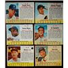 Image 1 : Lot of (6) 1962 Post Cereal Baseball Cut-Out Cards