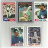 Image 1 : Lot of (5) different 1970's and 80's Reggie Jackson Baseball Cards