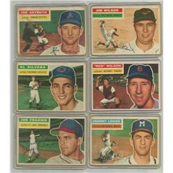 Lot of (6) 1956 Topps Baseball Cards