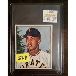 1950 Bowman Color Cliff Chambers Card #202