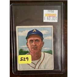 Vintage 1950 Bowman Color Joe Tipton Baseball Card #159