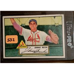 Original 1952 Topps Johnny Bucha Card #19