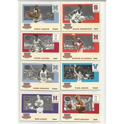 Lot of (8) different 2001 Fleer Greats of the Game All-American Insert Cards