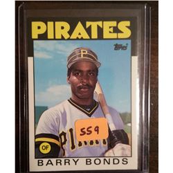 1986 Topps Traded Barry Bonds Rookie Card #11T