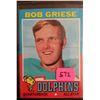 Image 1 : 1971 Topps Bob Griese Football Card #160