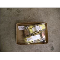 (2) 27 ft ratchet straps