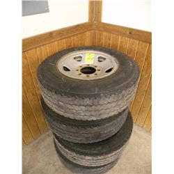 Qty 4 245/75-17 tires on 8-bolt rims