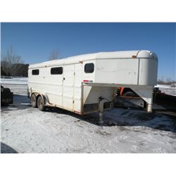 1996 D&N 3 horse slant trailer w/tack room SN#-1D9HG1823TA166835