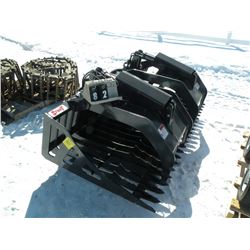 Stout 72" twin cylinder rock grapple -New