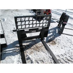 Stout heavy duty 48" pallet forks w/straight back carriage -New