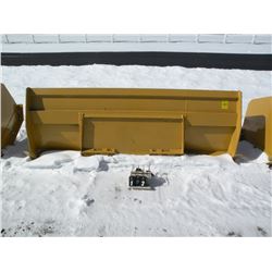8 ft skidloader mount snowpusher w/metal cutting edge -New