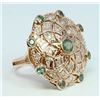 Image 2 : Alexandrite 1.0 ct & Diamond 0.46 ct Ring  9.83 gr 14 Rose Gold