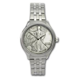 Men's Silver American Eagle Watch - Stainless Steel Bracelet