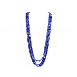 Tanzanite Beaded Necklace Rope 274.00ct or over