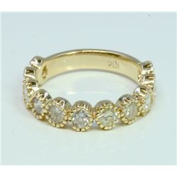 Diamond 1.28 ct Ring 2.56 gr 14K Yellow Gold