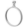 Image 1 : Sterling Silver Screw Top Plain Front Coin Bezel - 40 mm