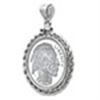 Image 1 : 1 oz Silver Buffalo Pendant (Rope-ScrewTop Bezel)