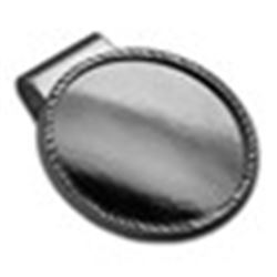 Sterling Silver Diamond-Cut Hinge Back Money Clip - 40.6 mm